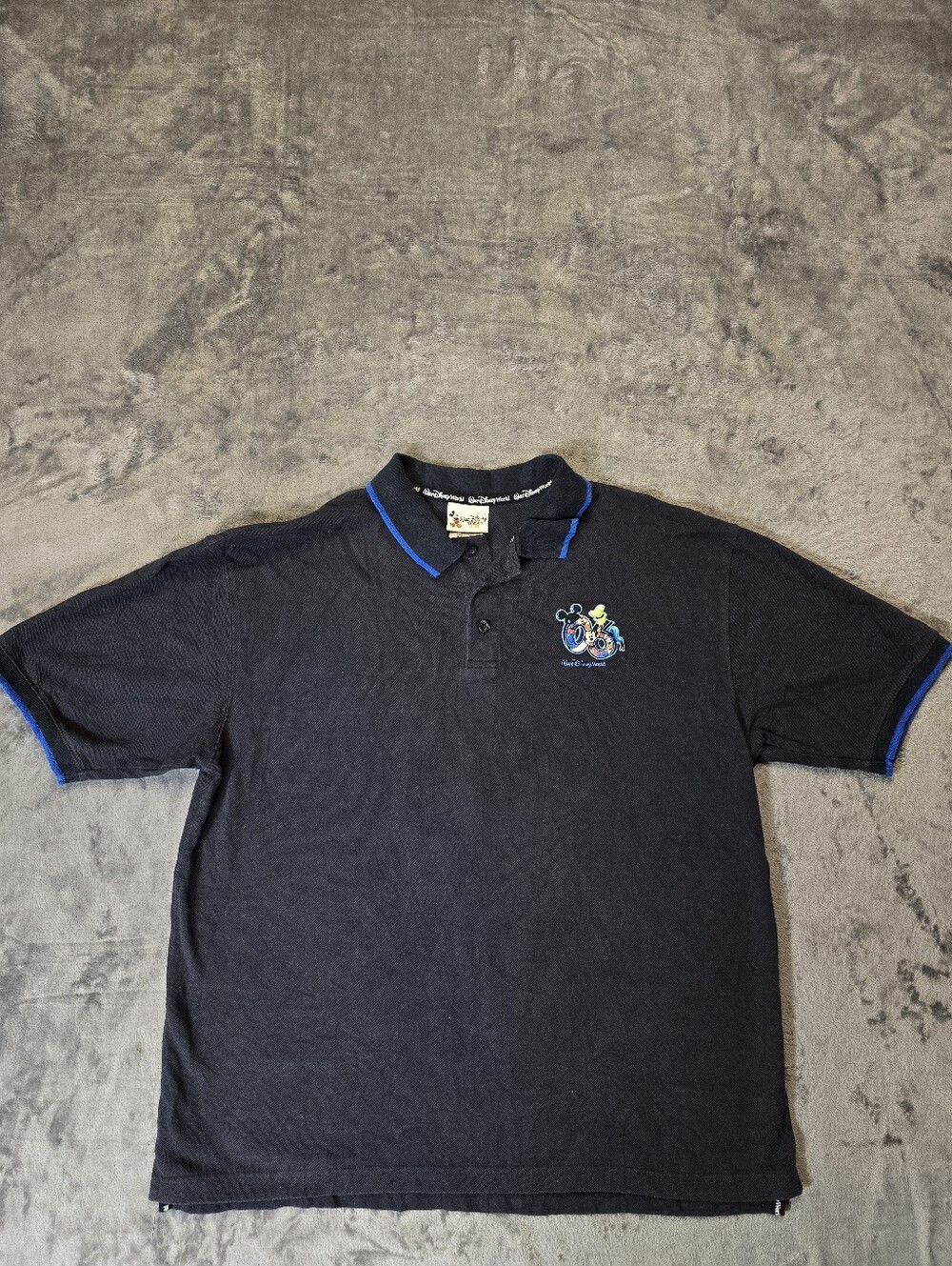 Vintage 2006 Walt Disney World Polo Shirt Size XL Black